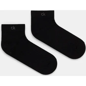 Pánské ponožky Ponožky Calvin Klein 2-pack pánské, černá barva, 701231369 99X, vel. ONE SIZE