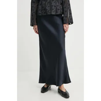 Dámská sukně Sukně Samsoe Samsoe SAAGNETA tmavomodrá barva, maxi, F24200090 59X, vel. M
