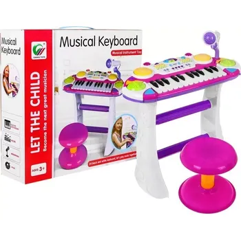 Hudební nástroj pro děti Ramiz Růžová hudební sada Klávesy