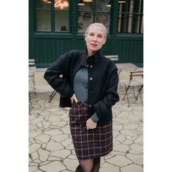 Dámská sukně Sukně Erin hnědá kostička Velikost: XL