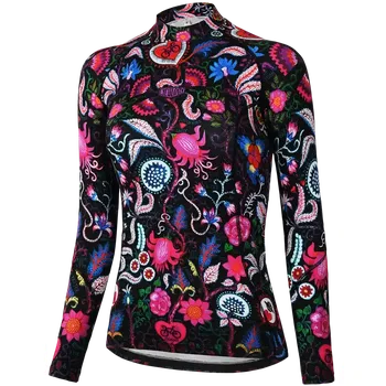 Dámské termo spodní prádlo Funkční spodní vrstva CYCOLOGY Secret Garden, black, dámské