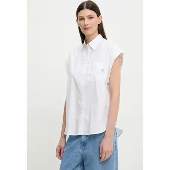 Pánská košile Bavlněná košile PS Paul Smith W2R.341B.P21598 bílá 00X, vel. 34