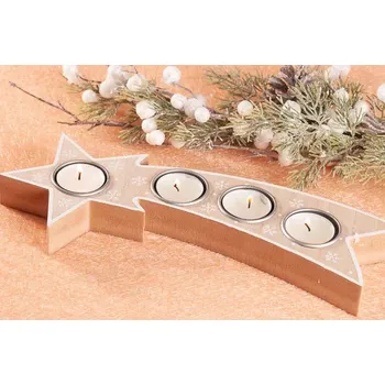 Vánoční svícen Adventní svícen kometa 32 cm
