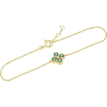 Náramek Smaragdový náramek s diamantem Reith