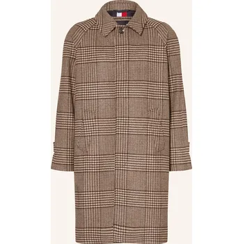 Pánský kabát Tommy Hilfiger Pánský Vlněný Kabát, velbloudí / tmavě hnědá, 56