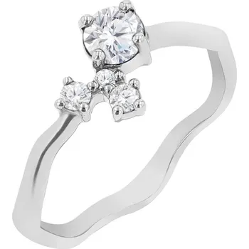 Prsten Cluster prsten s moissanitem a lab-grown diamanty Roche