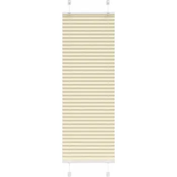 Roleta vidaXL Plisovaná roleta 40x100 cm Šířka látky 39,4 cm [4015165] Barva: krémová