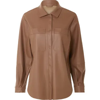 Dámská košile esmara® Dámská košile ve vzhledu kůže (hnědá, L(44/46))