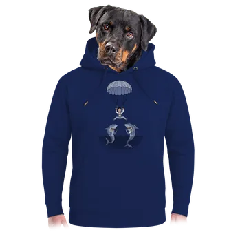 Pánská mikina Bastard Seskok unisex mikina premium Navy