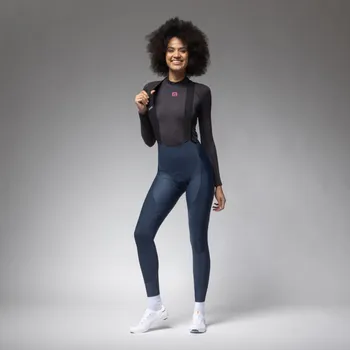 Cyklistické kalhoty ALÉ Cyklistické kalhoty dlouhé s laclem - R-EV1 VOLTAGE - modrá M