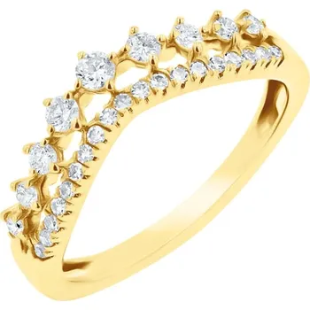 Prsten Diamantový dvojitý prsten Hebe