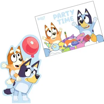 Pozvánka Amscan Party pozvánky Bluey 8 ks