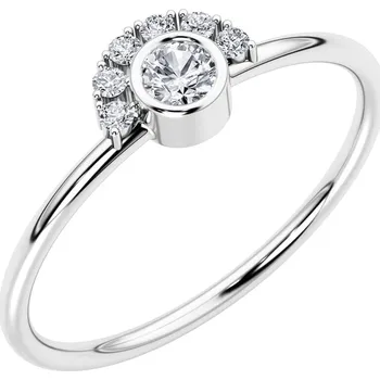 Prsten Half halo prsten s lab-grown diamanty Jorg