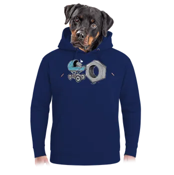 Pánská mikina Bastard Správná matka unisex mikina premium Navy