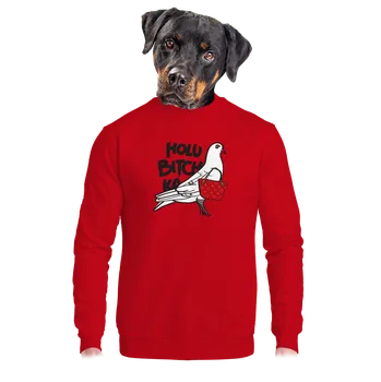 Pánská mikina Bastard Holubitchka unisex mikina bez kapuce Red