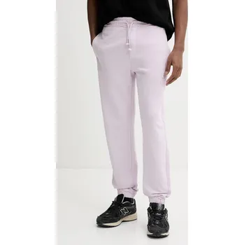 Bavlněné tepláky HUGO fialová barva, s aplikací, 50535287 04X, vel. L