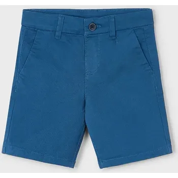Dívčí kraťasy Dětské kraťasy Mayoral chino serża basic 202.5A.Mini.PPYA modrá 95X, vel. 116