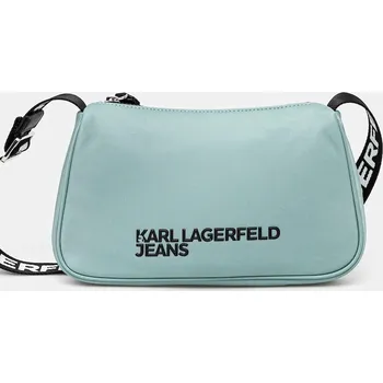 Kabelka Karl Lagerfeld Jeans tyrkysová barva, A1W30235 65X, vel. ONE SIZE