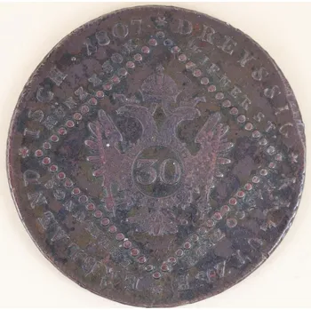 30 krejcar 1807 S, František I. (II.) 17,07 g