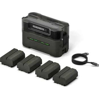 Tilta NP-FZ100 Charging Station Battery Kit (4 Batteries) - Green