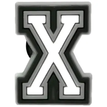 Dámská běžecká obuv PVC přívěšek na Crocs boty Písmeno X Dekorativní ozdoba na dětské a dospělé boty Barevný doplněk pro personalizaci obuvi