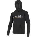 Mikina Sensor Merino Upper Mountains pánské klokanka s kapucí če