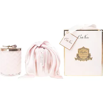 Svíčka Côte Noire Herringbone svíčka Charente Rose, 600 g