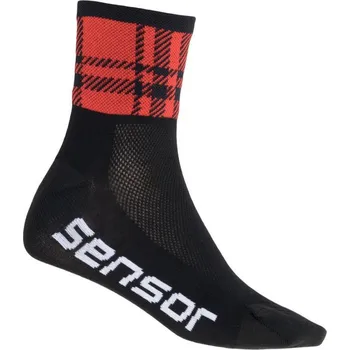 Pánské ponožky Ponožky Sensor Race Square černá/červená 3-5 (35-38)