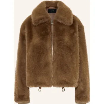 Dámský blejzr Oui Dámská Bunda Z Umělé Kožešiny, tmavě hnědá, 44