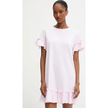 Dámská noční košile Bavlněná noční košile Answear.LAB dámská, růžová barva WA25-PJD015 30X, vel. XS