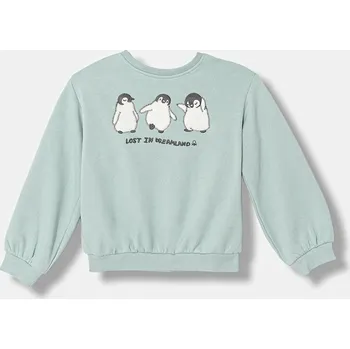 Chlapecká mikina Dětská mikina United Colors of Benetton 39M2G10LC.P.Seasonal tyrkysová 06X, vel. 110