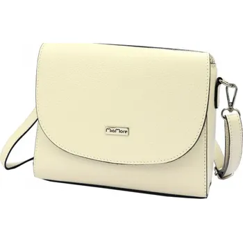 Kabelka Kožená kabelka MiaMore 01-067 DOLLARO - krémová