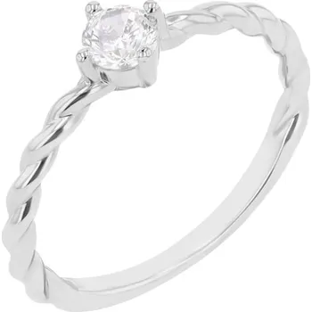 Prsten Propletený prsten s lab-grown diamantem Nelson
