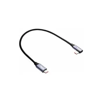 Datový kabel Akyga Angle Kabel USB-C / USB-C 30cm AK-USB-53 60W Mesh