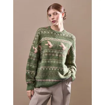 Dámský svetr Žakárový svetr - XS/S - House - vícebarevná - 214GH-MC1