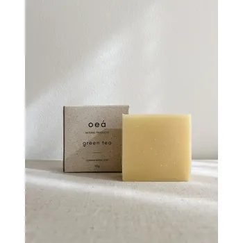 Mýdlo Přírodní mýdlo "GREEN TEA" se zeleným čajem a citronovou trávou (110g)