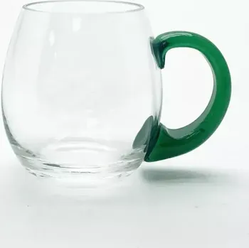 Sklenice Třetinka 0,3l - křišťál - zelené ucho | 102206