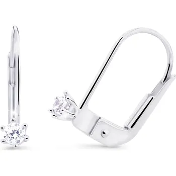 Náušnice Cutie Diamonds Minimalistické náušnice z bílého zlata s brilianty DZ8020-55-00-X-2 + 2 měsíce na vrácení zboží