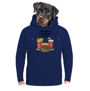 Pánská mikina Bastard Vyvážená strava unisex mikina premium Navy