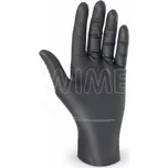 Nitrilové rukavice bez pudru černé `L` [100 ks]