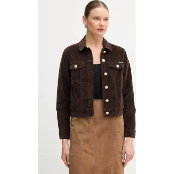 Pánská softshellová bunda Bunda Dkny hnědá barva, přechodná, DJ5J6205 89X, vel. XL