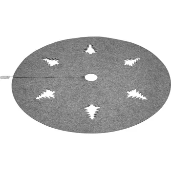 Vánoční dekorace LIVARNO home LED deka pod vánoční stromek (kulatá, šedá)