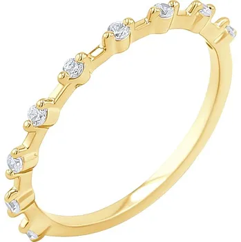 Prsten Stříbrný eternity prsten s lab-grown diamanty Khalid