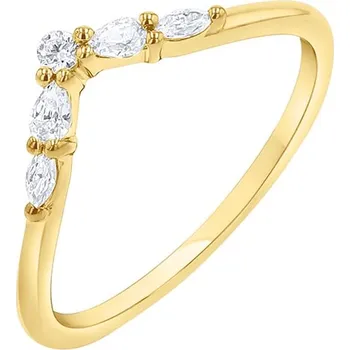 Prsten Vykrojený prsten s round, pear a marquise diamanty Craig