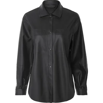 Dámská košile esmara® Dámská košile ve vzhledu kůže (černá, S(36/38))
