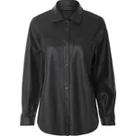 esmara® Dámská košile ve vzhledu kůže (černá, M(40/42))