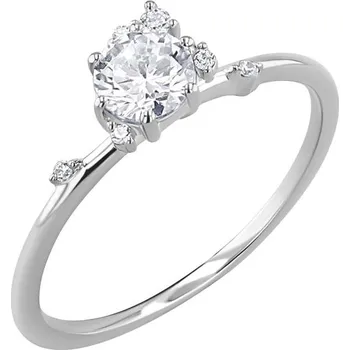 Prsten Cluster zásnubní prsten s lab-grown diamanty Rosa