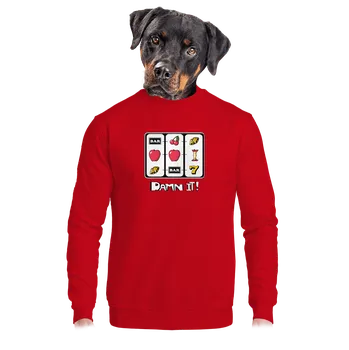 Pánská mikina Bastard Automat unisex mikina bez kapuce Red