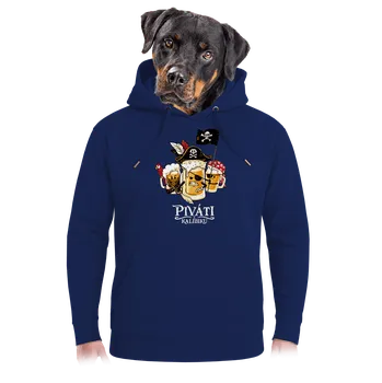 Pánská mikina Bastard Piváti z Kalibiku unisex mikina premium Navy