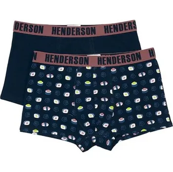 Boxerky 2 pack pánské boxerky Sushi modré - XL